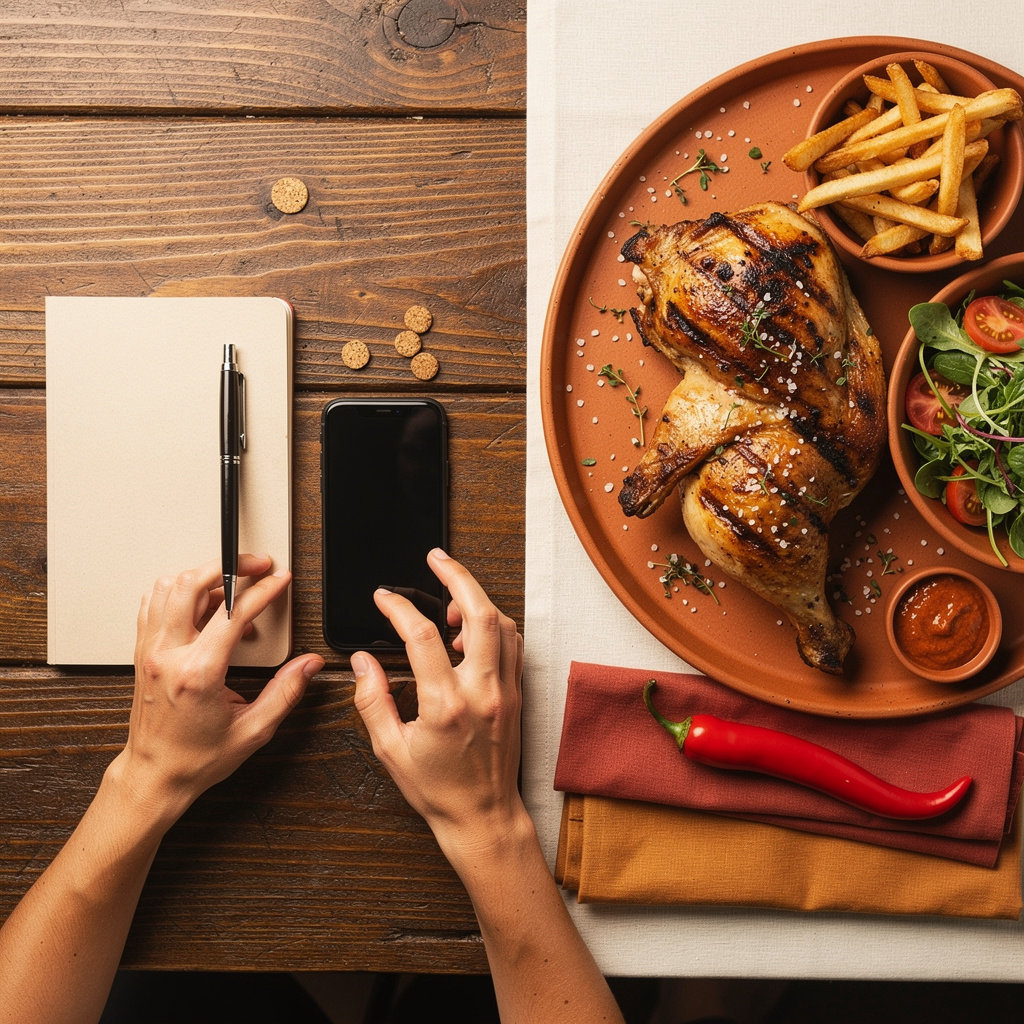 Franguinho de Albufeira authentic Portuguese grilled chicken dining atmosphere and warm restaurant interior